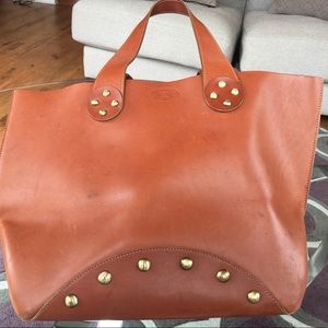 Celine Calfskin Studded Shoulder Bag